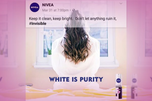 Why is Niveas white is pure ad controversial