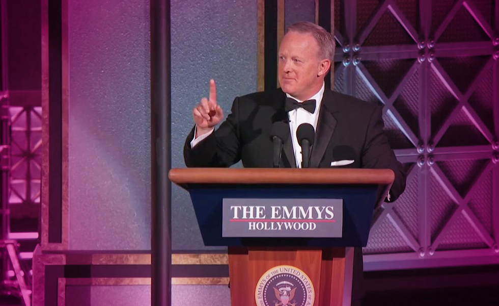 Angry Viewers Were Not Amused By Sean Spicer’s Emmy Appearance